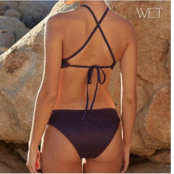 NWT WET SWIMWEAR Honu Marina Top in Eggplant - M - Picture 3 of 7
